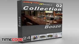 دانلود مجموعه آبجکت سه بعدی نوشیدنی 3D Model Collection  Volume 2: Booze