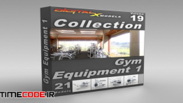 دانلود آبجکت سه بعدی : تجهیزات باشگاه ورزشی 3D Model Collection  Volume 19: Gym Equipment 1
