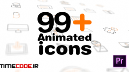 دانلود 99 آیکون انیمیشن مخصوص پریمیر Icons Mogrt