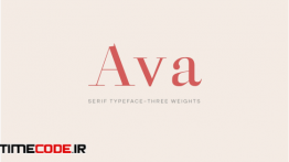 دانلود فونت انگلیسی  Ava – A Classy Serif Typeface