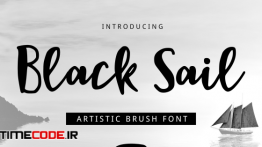 دانلود فونت انگلیسی قلمو Black Sail Brush Font