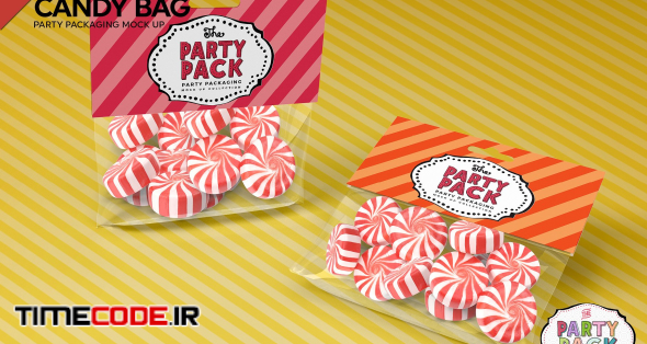 Download دانلود موکاپ کیسه شکلات Candy Bag Packaging Mockup 2199583 ...