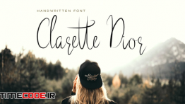 دانلود فونت انگلیسی دست نویس Clarette Dior – Handwritten Font