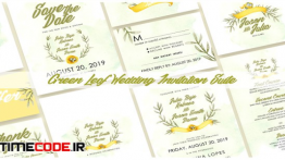 دانلود کارت دعوت لایه باز عروسی Greenleaf – Wedding Invitation Ac.71