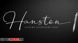 دانلود فونت انگلیسی به سبک امضا Hanston | Signature Font