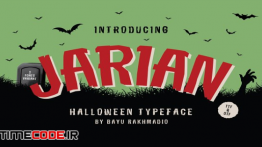 دانلود فونت انگلیسی ترسناک JARIAN Halloween Typeface