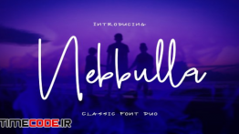 دانلود فونت انگلیسی گرافیکی Nebbulla – Font Duo