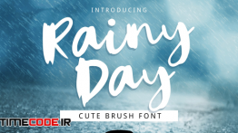 دانلود فونت انگلیسی قلمو Rainy Day Brush Font