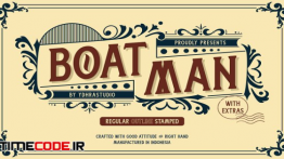 دانلود فونت انگلیسی کلاسیک  Boatman Font + Extras