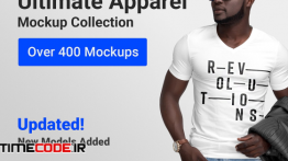 دانلود پکیج عظیم موکاپ پیراهن مردانه و زنانه Ultimate Apparel Mockup Collection