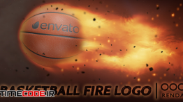 دانلود پروژه آماده افترافکت : لوگو بسکتبال Basketball Fire Logo