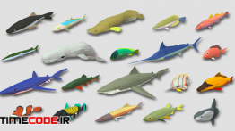 دانلود مدل آماده سه بعدی : ماهی Fish Cartoon Collection Part 01 Animated