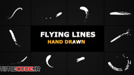 دانلود المان آماده موشن گرافیک Hand Drawn Flying Lines