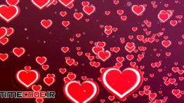 دانلود بک گراند موشن گرافیک : قلب Hearts Background Loop