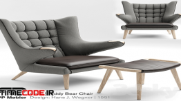 دانلود مدل آماده سه بعدی : صندلی Armchair THE TEDDY BEAR CHAIR PP19
