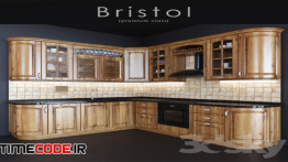 دانلود مدل آماده سه بعدی : کابینت آشپزخانه Kitchen Bristol