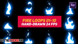دانلود المان آماده موشن گرافیک Liquid Elements 3 Fire Loops 01-10