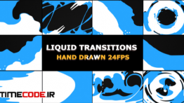دانلود پروژه آماده افترافکت : ترنزیشن کارتونی Liquid Transitions
