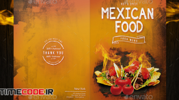 دانلود طرح لایه باز منو غذا مکزیکی Mexican A4 and US Letter Food Menu