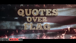 دانلود پروژه آماده افترافکت : نقل قول Quotes Over Flag