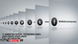 دانلود پروژه آماده افترافکت : معرفی آدرس شبکه های اجتماعی Social network links