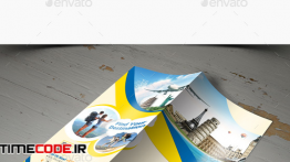 دانلود طرح لایه باز بروشور آژانس مسافری Travel Trifold Brochure