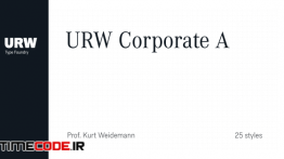 دانلود فونت انگلیسی گرافیکی  URW Corporate A