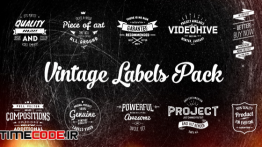 دانلود پروژه آماده افترافکت : لیبل قدیمی Vintage Labels