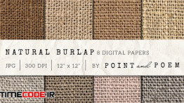 دانلود تکسچر کنف Burlap Textured Digital Paper