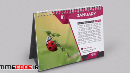 دانلود فایل لایه باز  تقویم Desk Calendar 2019 V17
