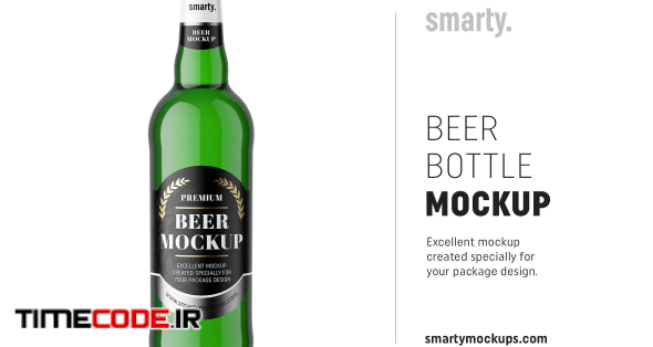 Download دانلود موکاپ بطری نوشیدنی Green beer bottle mockup 2975524 - تایم کد | مرجع دانلود پروژه آماده ...