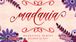 دانلود فونت انگلیسی خوشنویسی Madania Beautiful Script