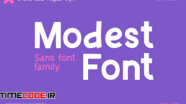 دانلود فونت انگلیسی  ModestFont — Sans Font