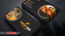 دانلود طرح لایه باز کارت ویزیت رستوران Restaurant Business Card