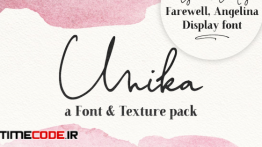 دانلود فونت انگلیسی دست نویس Unika | font and texture pack