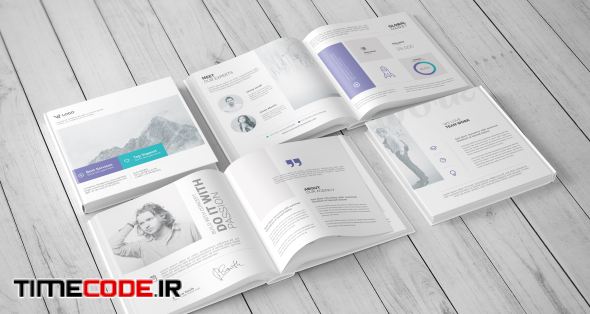 دانلود موکاپ کتاب مربع