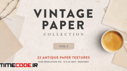 دانلود مجموعه تکسچر کاغذ The Vintage Paper Collection Vol.01
