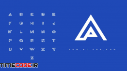 دانلود فایل لوگو لایه باز – حروف الفبا A – Z Logo – alphabet Pack