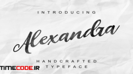 دانلود فونت انگلیسی خطاطی Alexandra handcrafted script font