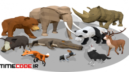 دانلود مدل آماده سه بعدی : حیوانات آفریقایی Animals Africa Cartoon Collection – Animated 01