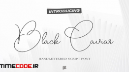 دانلود فونت انگلیسی دست نویس Black Caviar Script Font