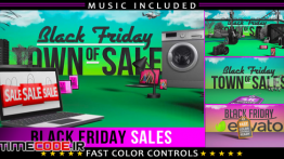 دانلود پروژه آماده افترافکت : تیزر تبلیغاتی جمعه سیاه Black Friday Shopping Promotion