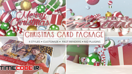 دانلود پروژه آماده افترافکت : کریسمس Christmas Card Package