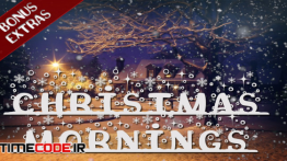 دانلود فونت انگلیسی برفی Christmas Mornings Font with Bonus Extras