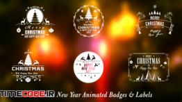 دانلود پروژه آماده افترافکت : کریسمس Christmas New Year Badges