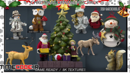 دانلود مجموعه مدل سه بعدی عروسک کریسمس CHRISTMAS ORNAMENTS PACK