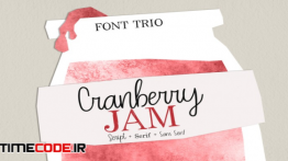 دانلود فونت انگلیسی گرافیکی Cranberry Jam Font Trio