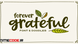 دانلود فونت انگلیسی گرافیکی  Forever Grateful Font & Doodles