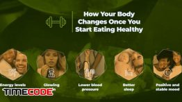 پروژه آماده افترافکت : تیزر تبلیغاتی رژیم غذایی و کاهش وزن + موسیقی Healthy Lifestyle Presentation