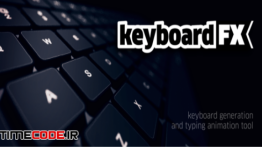 دانلود اسکریپت افتر افکت : افکت تایپ کردن روی صفحه کلید keyboardFX